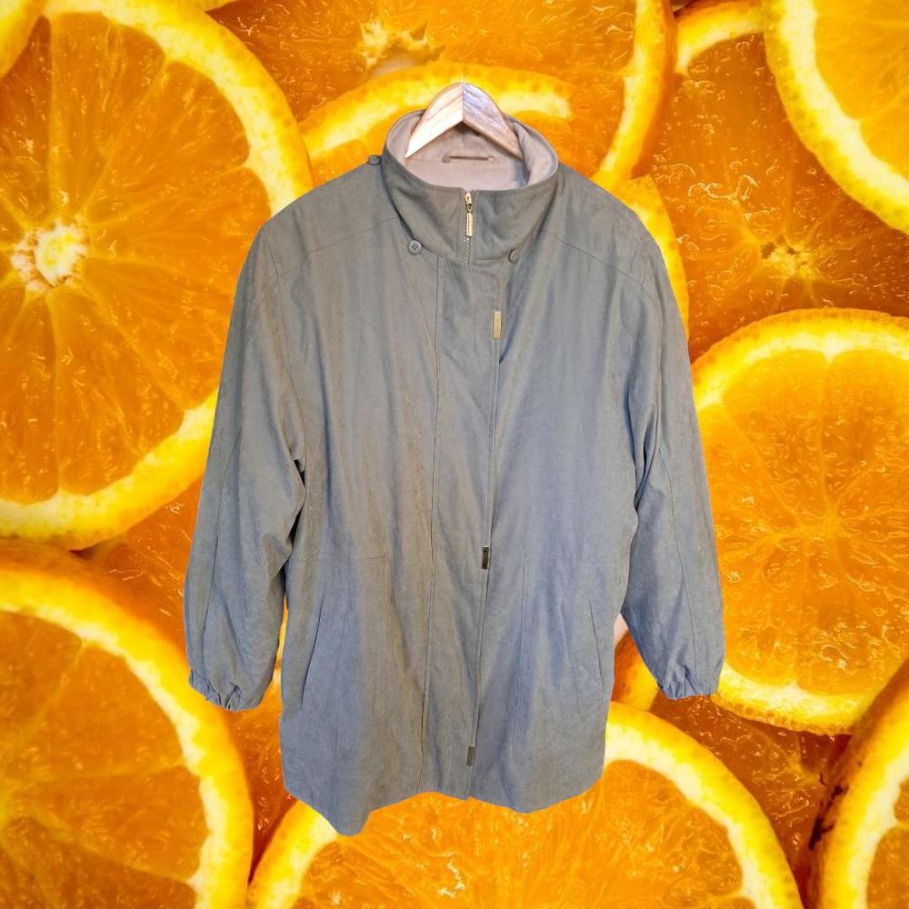 Outbrook Microfiber Long Jacket with Detachable Lining Size Large